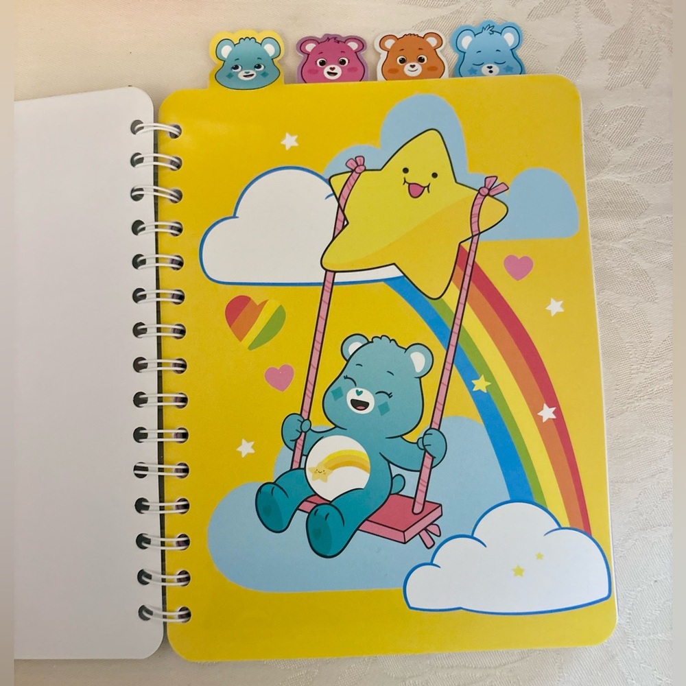 Care Bears Blue Notebook with Tabbed dividers - Picture 3 of 7